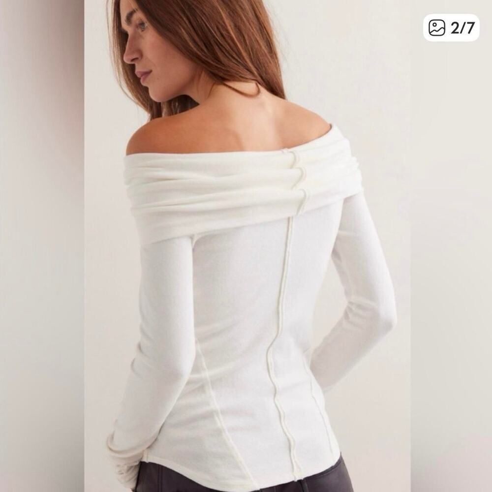 Free People Iris Ivory Layering Top Size Small NWT